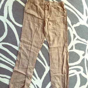 Linen khaki pants
